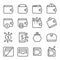 Wallet Vector Line Icon Set. Contains such Icons as Digital Asset, Card Bag, Coin, Purse and more. Expanded Stroke