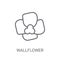 Wallflower icon. Trendy Wallflower logo concept on white backgro