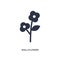 wallflower icon on white background. Simple element illustration from nature concept
