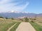 Wallkway to view Pikes peak in colorado springs