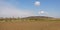 Wallonian farm landscape, with spoil tip of old coalmines