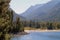 Wallowa Lake in Northeast Oregon with Trees and Mountains