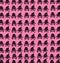 Wallpaper black skulls on pink background