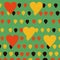 wallpaper containing hearts in yellow red green colors