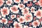 wallpaper fabric flower pattern textile spring art leaf drawing summer. Generative AI.