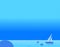 Wallpaper Landscape of Seascape and Sail, Vector