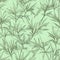 Wallpaper. Pandan Leaf On Pastel Green Background. Infinite, Seamless Backgrounds. Generative AI