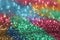 Wallpaper phone shining glitter.Glitter radiance surface. multicolored glitter with shining bokeh.Festive background