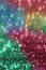 Wallpaper phone shining glitter.Glitter radiance surface. multicolored variegated glitter with shining bokeh.Festive