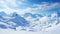 Wallpaper of winter landscape for texts and quotes. Blurred wallpaper of winter with snow and mountains.