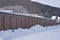 Walls of Abashiri Prison, the northernmost prison in Japan, in Abashiri, Hokkaido, Japan