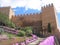 Walls of Alcazaba fortress in Almeria