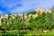 Walls of Alcazaba fortress in Malaga