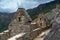 Walls and alcoves in the residential or urban sector of the Machu Picchu archaeological complex, Sacred Valley, Peru