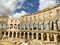 Walls of Amphitheater in Pula, City in Croatia