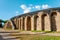 Walls of the Amphitheatre in Pompeii, Campania, Italy, Europe