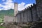 Walls of ancient castle, Bellinzona, Switzerland
