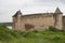 The walls of the ancient fortress in Khotyn, Ukraine