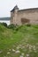 The walls of the ancient fortress in Khotyn, Ukraine