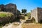 Walls of Angelokastro castle.