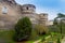 Walls of Angers castle, France