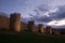 Walls of Avila at Dusk