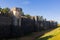 Walls of best preserved medieval town Provins in France