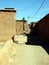 Walls and buildings in the south of Atlas Mountains Morocco, Africa