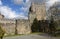 Walls and Castle and houses in the fortress of Braganca,Tras os