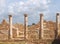 Walls and columns the House of Theseus, Roman villa ruins at Kato Paphos Archaeological Park Paphos