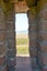 The walls at Fort Clinch have windows which allow for visual inspections of the inlet from a safe placl