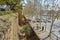 walls and Gate of Santa Madrona in Barcelona, Spain