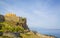 The walls and a guard turret in the medieval Fortezza castle, in Rethymnon, Crete, Greek Islands, Greece, Europe