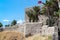 Walls of the Guvercinada fortress, Kusadasi, Turkey