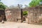 Walls of Hatadage, ancient relic shrine in the city Polonnaruwa, Sri Lan