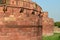 Walls of Historical Agra Fort, Agra, Uttar Pradesh, India