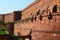 Walls of Historical Agra Fort, Agra, Uttar Pradesh, India