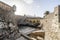 Walls and moat of Peniche fortress, Leiria district, Portugal