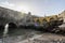 Walls and moat of Peniche fortress, Leiria district, Portugal