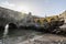 Walls and moat of Peniche fortress, Leiria district, Portugal