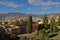 Walls of the moorish Gibralfaro castle, Malaga