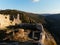 Walls of an old medieval Ljubushki Fortress Herceg Stjepan , Europe, Bosnia and Herzegovina