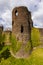 Walls and remains of a 12th century medieval castle in Wales Grosmont Castle