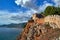 Walls of Seljuk fortress in Alanya