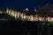 Walls surrounding Spanish city of Avila, night view