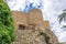 Walls and towers of the ancient Muslim castle of Albarracin in the province of Teruel in Aragon