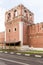 Walls and towers of the fortress monastery Moscow Russian sumer