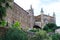 Walls and towers of Hospederia del Real Monasterio de Guadalupe, Spain