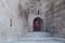 Walls and wooden door of shirvanshah palace