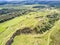 The Walltown Crags at World heritage site Hadrian`s Wall in the beautiful Northumberland National Park